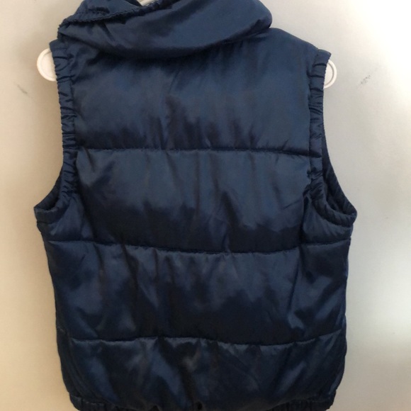 Old Navy Puffer Down Navy Vest - Picture 6 of 6